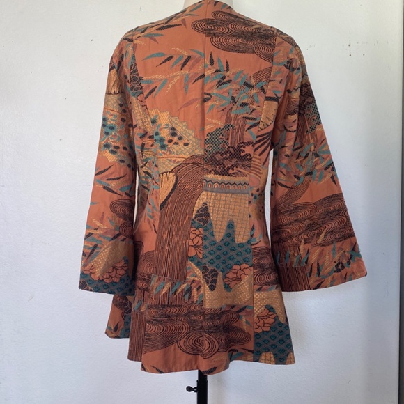 Love Apples by Stephanie Santa Fe Womens Jacket Small Designer Hand Crafted Open - Picture 7 of 13